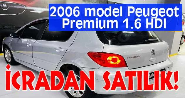 2006 model Peugeot Premium 1.6 HDI icradan satılıktır