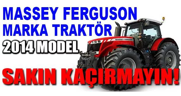 2014 model Massey Ferguson marka traktör icradan satılıktır