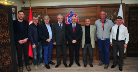 Harun Akın, Çağlayan’ı Ziyaret Etti