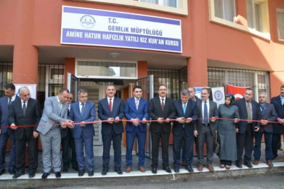 Amine Hatun Yatılı Kız Kuran Kursu Açıldı