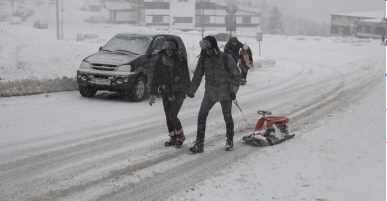 2 gündür yağan tipi şeklinde kar hayatı felç etti