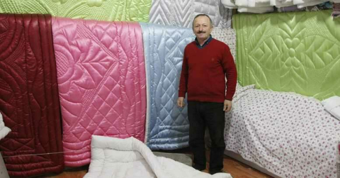 El emeği yorganlar ilgi görmeye başlayınca siparişler arttı