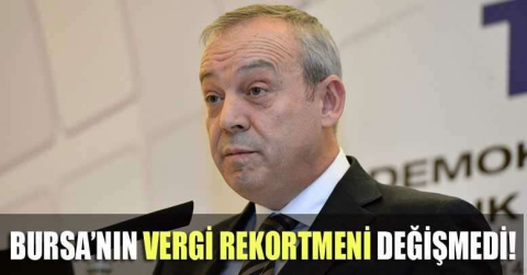 Bursa'da vergi rekortmenleri belli oldu!