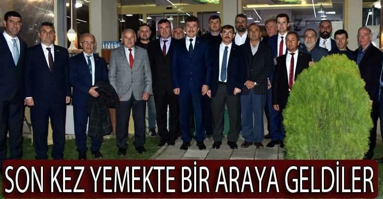 Son kez yemekte bir araya geldiler