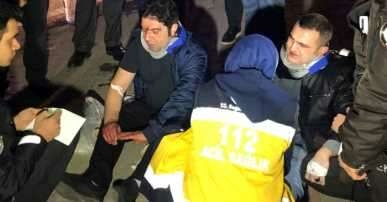 Bursa'da işçileri taşıyan servis minibüsü kaza yaptı