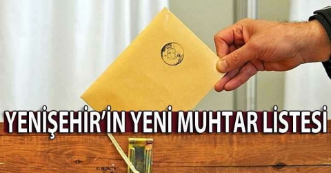 İşte yeni muhtarlar
