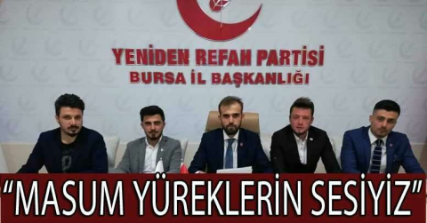 “MASUM KALPLERİN SESİYİZ”