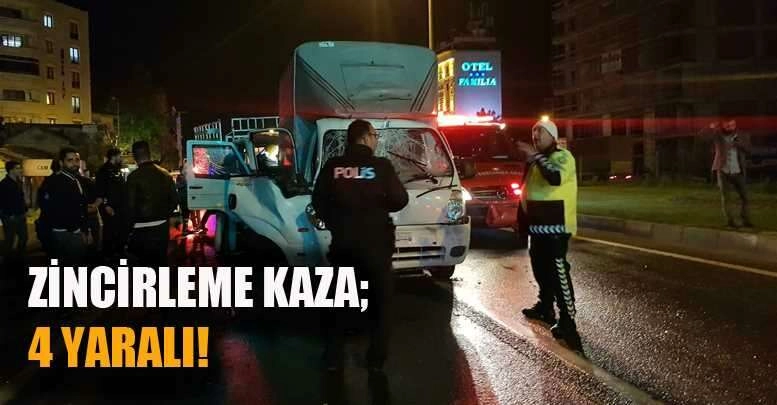 Zincirleme kazada can pazarı: 4 yaralı