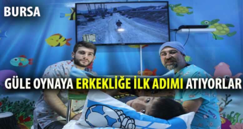 Bu klinikte çocuklar sünnet olurken bilgisayar oyunu oynuyor 