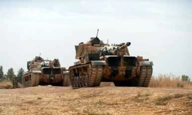 Tanklar namlularını terör hedeflerine çevirdi