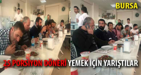 Döner yeme yarışması renkli görüntüler