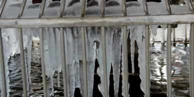 Şadırvanlar buz tuttu 