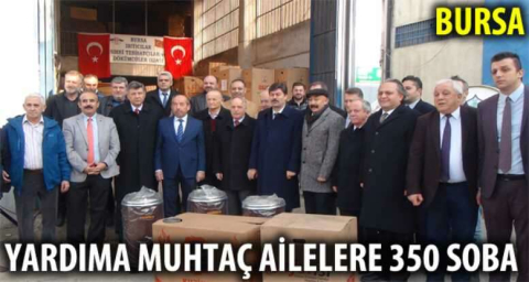 Bursalı sobacılardan ısıtan yardım