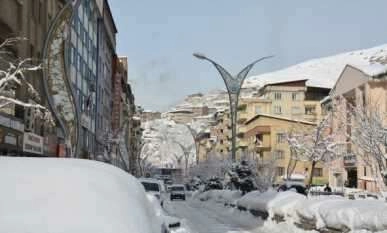 Evler ve araçlar kara gömüldü!