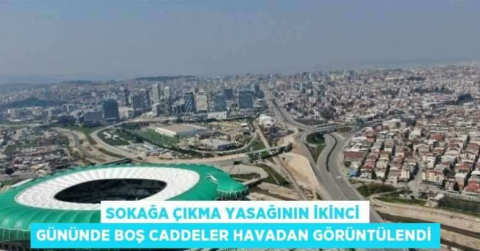 BOŞ CADDELER HAVADAN GÖRÜNTÜLENDİ