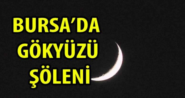 İnegöl'de hilal görenleri kendine hayran bıraktı