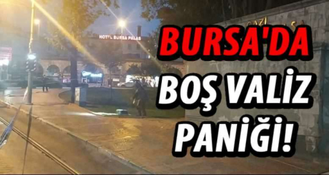 Bursa'da boş valiz bomba imha ekiplerini harekete geçirdi