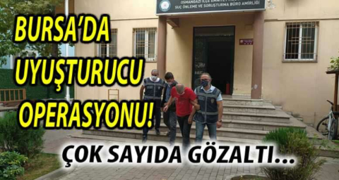 Bursa'da uyuşturucu operasyonunda 2 kişi tutuklandı