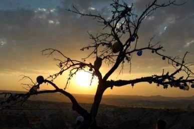 Kapadokya'dan kartpostallık gün batımı fotoğrafları