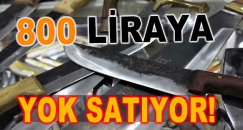 Paslanan bıçaklara rağbet arttı