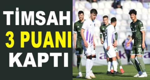 Timsah, 3 puanı kaptı!