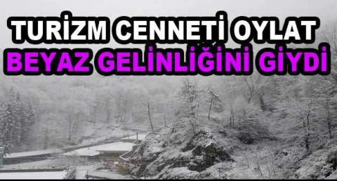 Turizm cenneti Oylat beyaz gelinliğini giydi