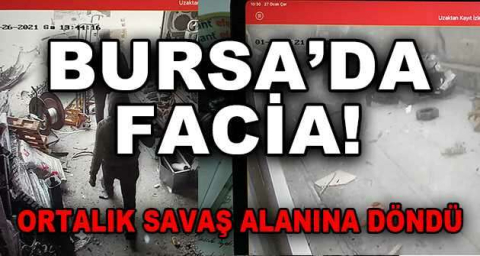 40 saniyelik hortum sanayi sitesini savaş alanına çevirdi