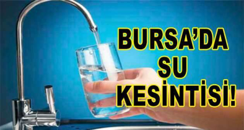 Osmangazi'de su kesintisi