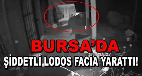 Şiddetli lodos masayı böyle uçurdu