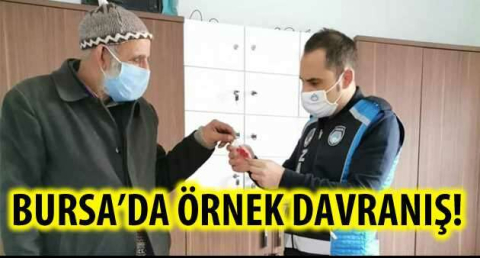 BURSA'DA ÖRNEK DAVRANIŞ!