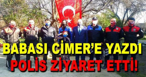 Küçük Umut'a polis amcalarından ziyaret