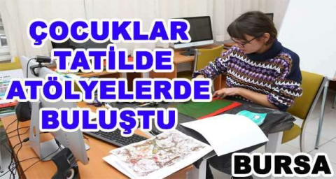 Çocuklar tatilde atölyelerde buluştu