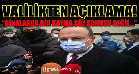Bursa Valisi Yakup Canbolat: “Binalarda bir kayma söz konusu değil. 7 bina boşaltıldı”