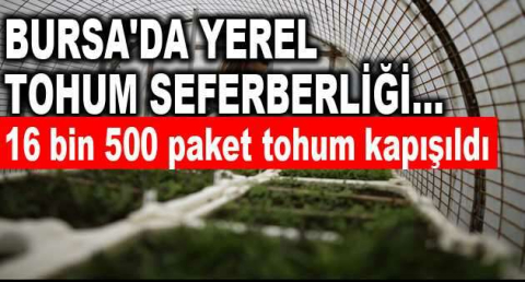 Bursa'da yerel tohum seferberliği...16 bin 500 paket tohum kapışıldı