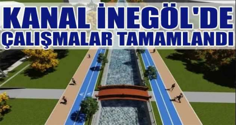 İnegöl’de 800 metrelik dış duvar çalışmaları tamamlandı.