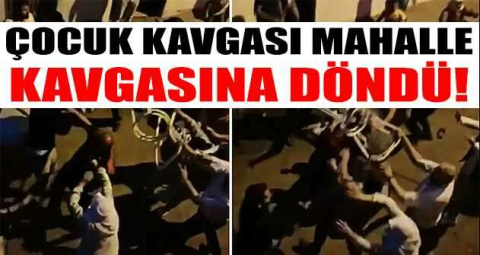 Sandalyeler sopalar böyle havada uçtu...Polis havaya ateş açmak zorunda kaldı