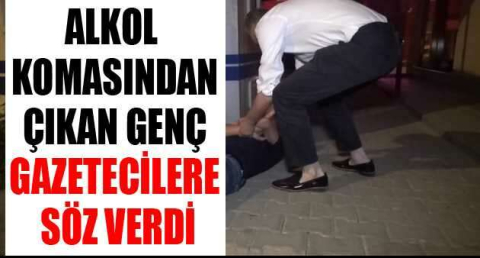 Alkol komasından çıkan genç gazetecilere söz verdi