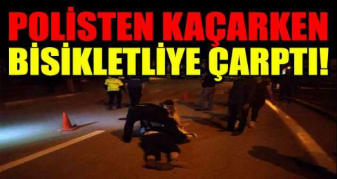Polisten kaçan sürücünün çarptığı bisikletli 5 gün sonra öldü