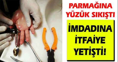 İmdadına itfaiye yetişti
