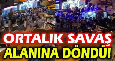 Ortalık savaş alanına döndü