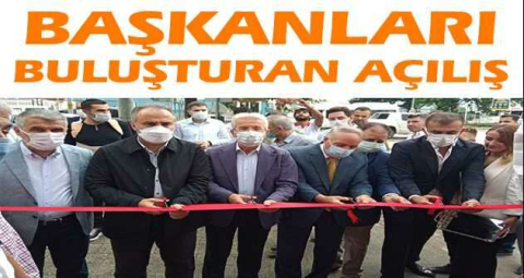 Başkanları buluşturan açılış