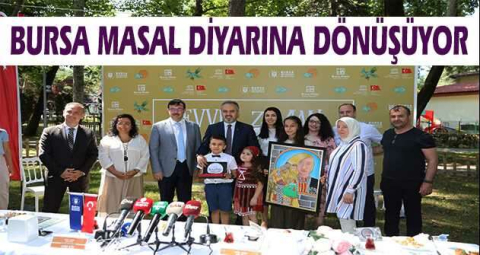 Bursa masal diyarına dönüşüyor