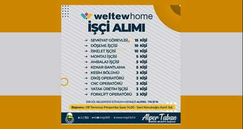 İstihdam merkezi aracılığıyla 65 personel alımı yapılacak