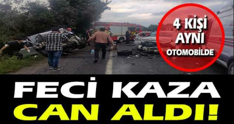 Feci kaza can aldı