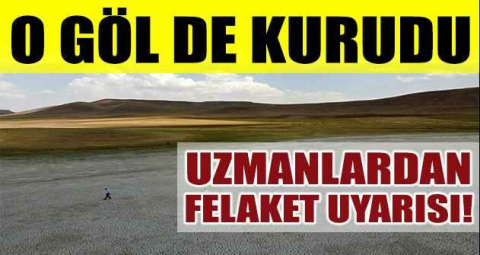 Van'da Akgöl'den sonra Saray Tuz Gölü de kurudu