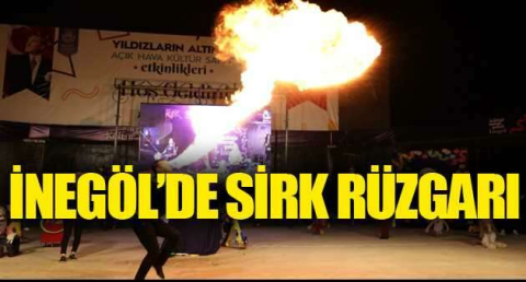 İnegöl’de sirk rüzgarı
