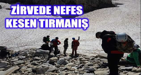 Uludağ'ın zirvesine nefes kesen tırmanış