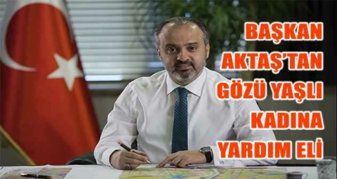 Başkan Aktaş’tan gözü yaşlı kadına yardım eli