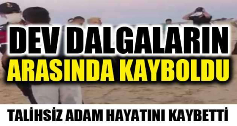 İstanbul'dan kahreden haber! Dev dalgaların arasında kayboldu