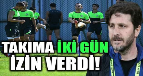 Fatih Tekke, takıma iki gün izin verdi